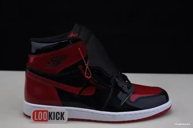 High 555088-063 Patent Bred Jordan 1 Air OG 0704